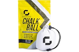 Gymwise CHALK BALL | 60g Refillable | Ultimate Grip for Gym | Bouldering | Rock Climbing | Weight Training | Eco-Friendly