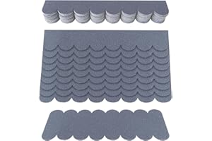SZSMW 32 Bardeau Bitume Toiture - Shingle pour Toiture - Mini Bardeaux de Toit Auto - Convient pour La Fabrication de ModèLes, Toit d'alimentation d'oiseaux, Maison de Lapin, HôTel D'Insectes(Gris)
