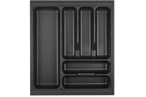 Cubertero Orga-Box VIII 411 x 480 mm gris lava con estructura perlada para armarios de 50 cm en cajonera de cocinas Häcker