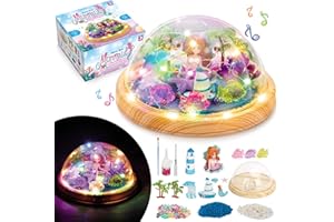 CITSKY Kinder Mädchen Spielzeug Kit Geschenke für 5-Jährige: Meerjungfrau Bastelset Kits für Mädchen Spielzeugideen Geschenk Alter 5 6 7 8 9 Geburtstagskunsthandwerk – Nachtlicht Spieluhr