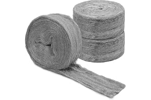 3 rullar stålull mot möss, 9 m stålull 0000, ull av rostfritt stål | 95 g stålull fin, rostfri ull mot möss, för hål, väggsprickor, gnagarstopp, för hem, garage och trädgård