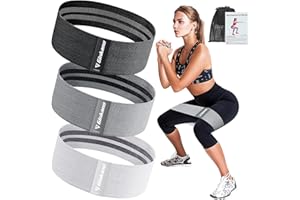 FOLAI Resistance Bands, Fitness Bands, Hip Resistance Bands Set with Strong Elasticity, Tensile Strength, Non-Slip Training Band, for HIPS, Legs, Pilates, Yoga, Strength Training