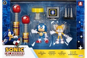 Sonic The Hedgehog 2,5 tum figurer, solid, flerfärgad, 25 x 6,75 x 7 tum