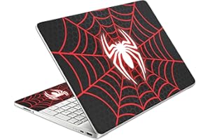 HK Studio Laptop Skin Decal Specific Fit for HP 15.6" with No Cutting Required, No Bubble, Waterproof, Scratch Resistant, Spider Design - Including Wide Screen and Full Wrist Pad Skin