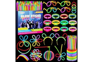 326 Stück Knicklichter Party Set, 150 Neon Leuchtstäbe mit 176 Verbinder, Neon Party Gadgets Knicklichter Kinder Glow Sticks Leuchtspielzeug für Geburtstags Festival Hochzeiten Weihnacht Silvester