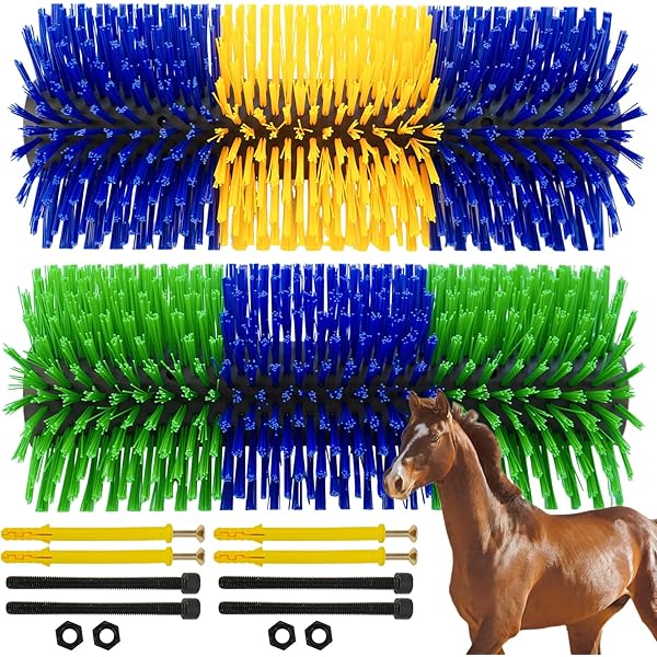 Accessoires Pour Chevaux, Lot De 2 Tapis à Gratter Pour