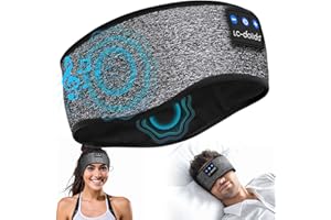 LC-DOLIDA Słuchawki do spania Bluetooth 5.2, opaska na czoło, maska do spania, bezprzewodowe słuchawki sportowe, muzyka, opaska na czoło do treningu, joggingu, jogi, bezsenności, podróży