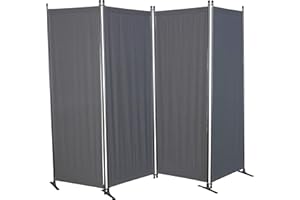 ‎ANGERER FREIZEITMÖBEL GMBH Angerer Freizeitmöbel GmbH Paravent - Raumteiler & Raumtrenner Sichtschutz - Outdoor Paravent für Windschutz & Schatten auf Balkon (4-teilig, Swingtex dunkelgrau)