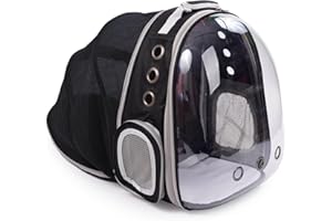 JUMI Transporttasche Hund und Katze - Tragetasche Katzen Hunde - Hunderucksack - Katzen Zubehör - Travel Bag - Transporttasche mit Verstellbarer Riemen - Lüftungsgitter - Falten - Grau