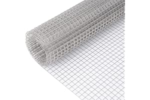 LAOJU Rouleau de maille métallique pour protection contre les rongeurs 30CM X 6M maille métallique galvanisée pour empêcher l'accès des rats, écureuils et souris