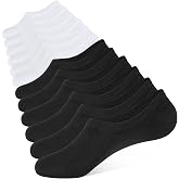 CLOSEMATE Pinkies Men's Women's Cotton Invisible Socks 6 Pairs | Breathable Non-Slip Silicone Bottoms for Summer Sneakers and