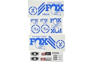 Ecoshirt O8-D3W1-3M2B Autocollants Fork Fox 34 Am64 Autocollants Fourche Gabel Fourche Bleu