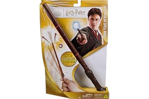 Wizarding World, Harry Potter, Varita mágica Spectacular Spell Wand de 27,9 cm con Sonidos y Efecto Visual de Destello, Juguetes para niños a Partir de 6 años