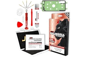 PolarCell Akku für Samsung Galaxy A50 SM-A505F / A50s SM-A507F | A30 SM-A305F / A30s SM-A307F | 4200mAh Starke Ersatz-Batterie | ersetzt Original-Akku EB-BA505ABU | mit Werkzeugset & Rahmenkleber