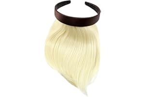 WIG ME UP Frange à clipper avec serre-tête pour un effet naturel, blonde platine (613) HA073T-613