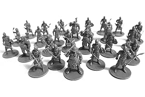 DRUNK'N DRAGON DND Guards Minis 25 Figurines fantastiques pour jeux de rôle de table/donjons et dragons – Mini en vrac non peintes – Kit de démarrage pour figurines – Compatible avec DND