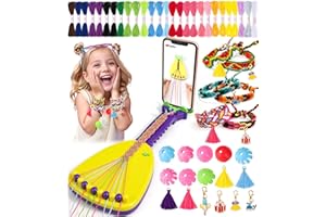 Ophy Kit per Braccialetti Ragazza, Crea Braccialetti Bambina con Porta Cellulare e 35 Fasci di Fili con 16 Decorazioni, Kit Braccialetti fai da te Bambina Regali di Compleanno per dai 6 ai 12 Anni
