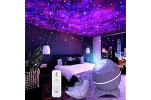 MINVCHAO lichtprojektor,Mit drahtlosem Musikplayer,sternenprojektor kinder,Aurora-Effekt,Mit weißem Rauschen,Fernbedienung und Timer,galaxy egg geeignet für die Einrichtung von Erwachsenen-und Kinderzimmern