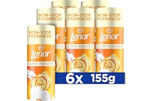 Lenor Laundry Perfume Scent Booster, 6 packs x155 g, Gold Orchid, Non-stop Freshness Up To 12 Weeks In Storage