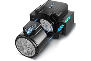 Masturbieren für Männer, Elektrischer Masturbator Sex Spielzeug für die Männer mit 7 Teleskop und Drehfunktionen 7 Vibrations