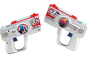 EKIDS Avengers Endgame Laser Tag Blasters for Kids Infared Lazer Tag Blasters Lights Up & Vibrates When Hit - Laser Quest
