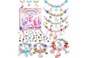 Tomylv Kit per Fare Braccialetti, Regalo Bambina 7 Anni Crea Braccialetti Bambina Braccialetti Bambina Kit Braccialetti Fai Da Te Bambina Giochi Bambina 5-12 Anni Femmina Idee Regalo Natale Regalo