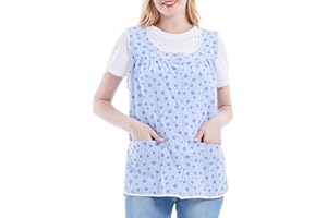 Nanxson grembiule da cucina grembiule pulizia lavori domestici ospedale lavoro uniforme grembiule da lavoro con tasche CF3152