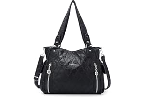 Angel Kiss Handbags for Women Hobo Purse Roomy Casual Shoulder Bags PU Tote Bag Crossbody Bag for Women