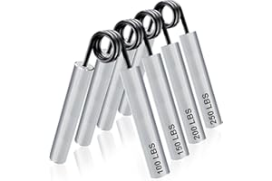 EUG-PRODUCTS Hand Grip, Metal Ejercitador de Dedos, Fortalecedores de Mano para Entrenar el Agarre, la Fuerza de Los Dedos, la Muñeca, el Antebrazos Fortalecer 100lbs-350lbs(45-1158 KG)