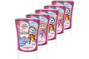 ‎SAGROTAN Sagrotan Kids No-Touch Nachfüller Wildbeeren – Für den automatischen Seifenspender – 5 x 250 ml Handseife