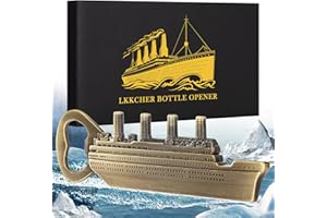LKKCHER DESIGN Décapsuleur de Bière de Bateau à Vapeur, Idee Cadeau Homme/Femme Original, Produit Classique de Cinéma de Bateau, Cadeau Noël Cadeau Anniversaire Homme/Femme, Papa, Mari, Lui, Petit Ami