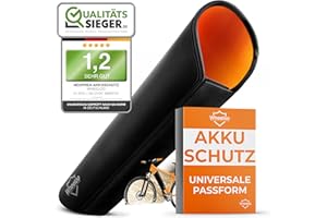 Wheeloo Protezione batteria per bicicletta elettrica integrata, circonferenza 30 - 38 cm, vestibilità universale, protezione da freddo e sporco, aumenta la durata e la durata, protezione e-bike