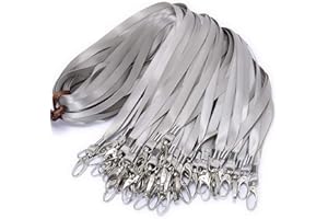 ‎ANTSPIRIT Lanyards Bulk Lanyards for Id Badges 50 Pack Each 17.7-Inch Lanyard Clip Woven Badge Lanyard with Clip Swivel Hooks