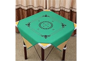 UZIQUEIF Universal Mahjong Tischdecke Square Mahjong Game Tischdecke - Spieltischdecke Card Poker Mahjong-Matte - Kartenspiele Brettspiele Dominosteine Spieltisch Game Table Cover,Grün a,100 * 100cm