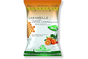 SPECCHIASOL epid caramelle propoli con estratto di rosa canina gusto arancia