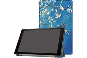 Lobwerk Case for Amazon Fire HD 10 10.1 inch 2017/2019 Case Cover with Auto Wake Sleep Function + FREE STYLUS PEN