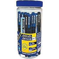 Classmate Octane Gel Pen (Blue & Black)- Pack of 25 + 4 Gel Refills FREE