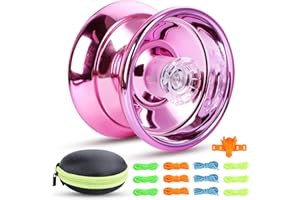 Encuryna Yoyo Responsive para Niños y Adultos Profesionales, JoJo Sensible y Dual Purpose para Principiantes/Avanzados, Con 12 Cuerdas, 1 Bolsa y 1 Anillo de Bestias