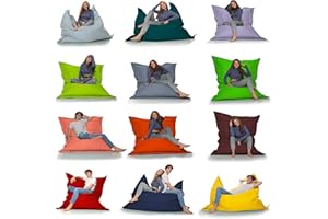 HomeIdeal - Fonctions du Pouf 2 en 1 Pouf géant pour Adultes et Enfants - Jeux et détente - Intérieur et extérieur Parce qu'il est imperméable - avec Perles EPS, Couleur:Lilas, Taille:140x180 CM