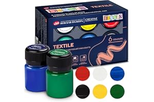 Decola Nevskaya-Palitra Set-di-colori-per-tessuti-e-abbigliamento | pitture-permanenti | alta-qualità | 6 x 20 ml