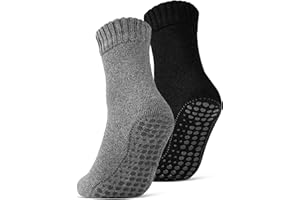 2 | 4 | 6 Pairs of ABS Socks Men Women Non-Slip Socks with Wool