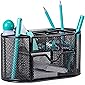 Büro Schreibtisch Organizer, PAREIKO Mesh Stiftehalter Tisch Organizer Stiftebox mit Schubfach für Schreibtisch…