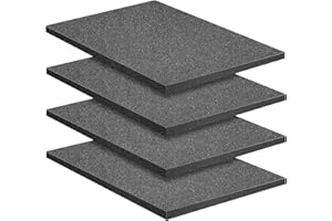 PURPLE STAR 4 Pcs Polyurethane Foam Sheet-400mm x 300mm x25mm Tool Box Foam Inserts-Cuttable Inserts for Tool Box Organisation, Camera Cases,Flight Cases
