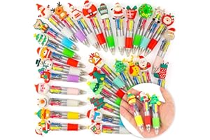 leyun 30 Penne Multicolore con Tema Natalizio - Gadget Compleanno Bambini,Regalini Fine Festa Compleanno,Regalini per Feste di Bambini, Accessori per Feste Natalizie, Ideali per Natale