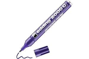 edding 2000 C Marker permanentny - fioletowy - 1 długopis - okrągły palec 1,5-3 mm - szybko schnie - odporny na wodę i czyszczenie - do kartonu, plastiku, drewna, metalu - uniwersalny marker