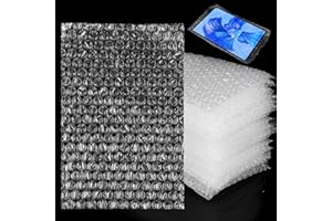 CYEER 100 Pièces Sacs à Bulles 20x30CM, Bubble Wrap, Emballage Anti-Choc, Folie à Bulles pour Expédition et Protection d'Objets Fragiles