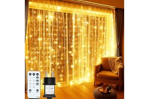 MAGGIFT Rideau lumineux intérieur extérieur 3 x 3 m Blanc chaud