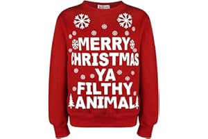 A2Z 4 Kids Girls Boys Merry Christmas Jumper Comfortable Ya Filthy Animal Pullover Top Xmas Holiday Crewneck Out Fit Sweatshirt For Age 2-13 Years