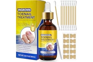 SHENGQIALUN Ingrown Toenail Treatment, 60ml Ingrowing Toenail Kit, Toenail Anti Paronychia Relief Oil, Correction Ingrown Toenail Softening Drops with Nail File & 10Pcs Toenail Corrector Patch