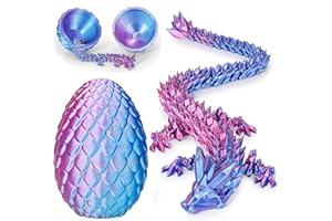 OLEE ODEE Dracheneier 3D-gedruckte Fidget-Spielzeuge für Erwachsene Überraschungsgeschenke für Kinder Freunde Kollegen Geburtstag Halloween Weihnachten Ostern Festgeschenke (Farbverlauf Helllila-Rot)